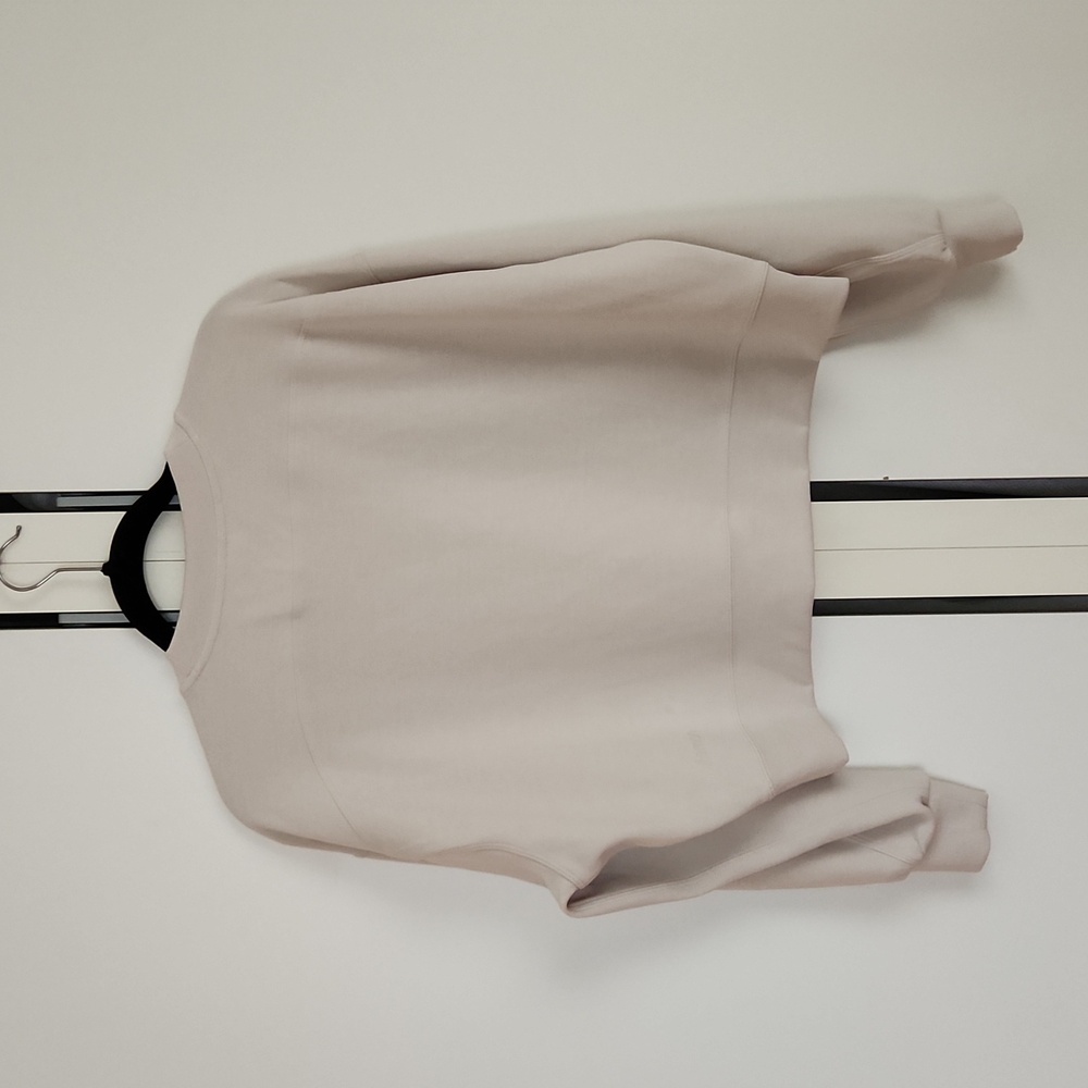 Lululemon Softstreme Perfectly Oversized Cropped Crew in mojave tan size 6 - Picture 7 of 17